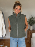 Corduroy Puffer Vest