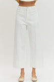 White edge pants