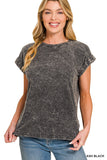 Acid wash tee