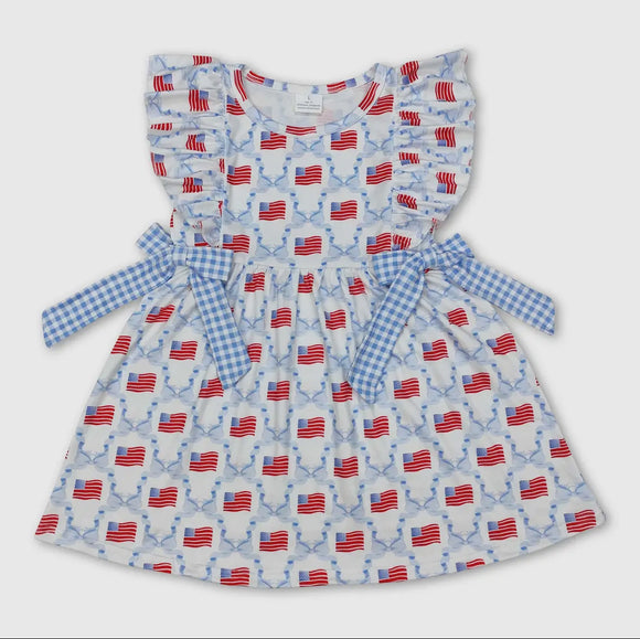 Light Blue Flag Dress