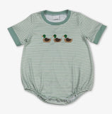 Short Sleeves Stripe Duck Boy