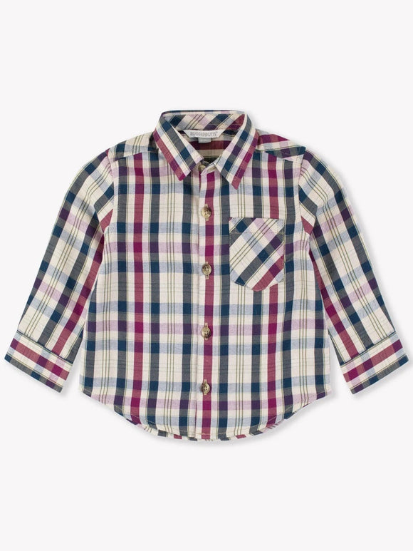 Rugged butts plaid 6-12m-cassey