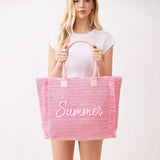 Summer Straw Tote