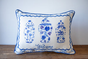 Blue Vases pillow - Morgan Willis