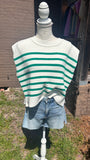 Striped sweater vest