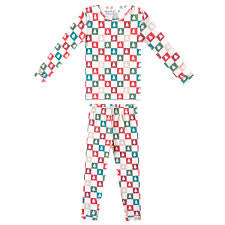 Copper pearl long sleeve pj set Christmas 12 m-cassey