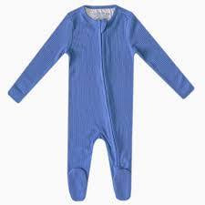 Indigo footie 3-6m-Savanna