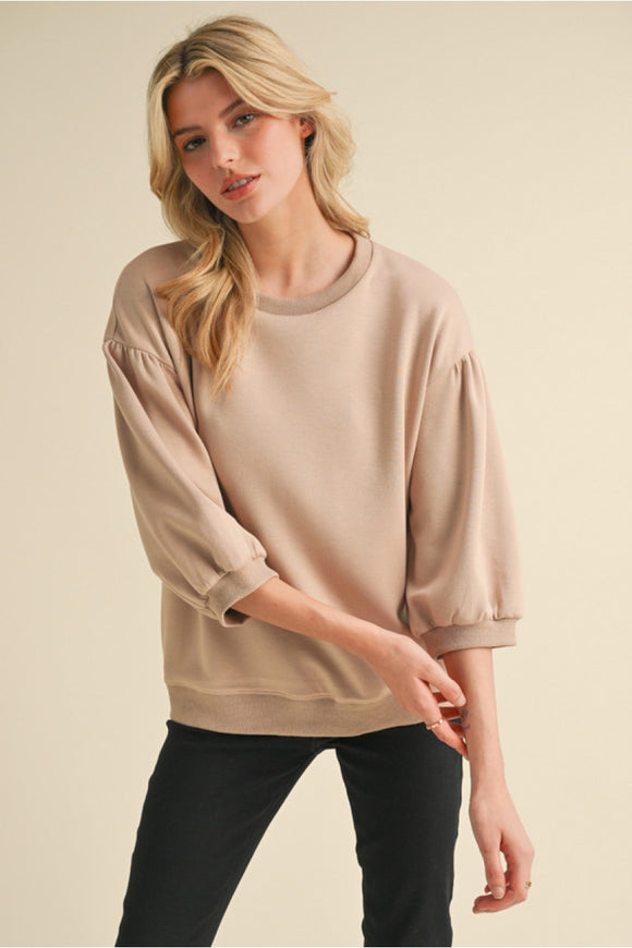 Soft Sands Sleeve Top