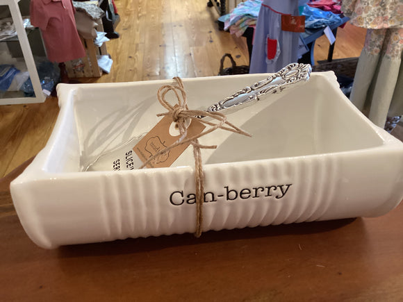 Cranberry serving plate-Shae