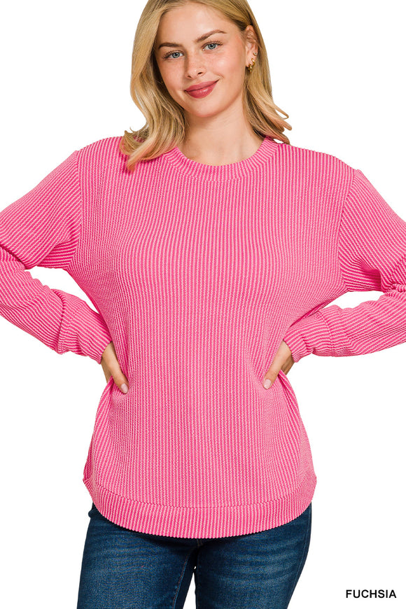 Ribbed Long sleeve top