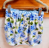 Girls blue hydrangea skort set