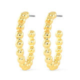 Amanda Blu gold beaded hoop earrings