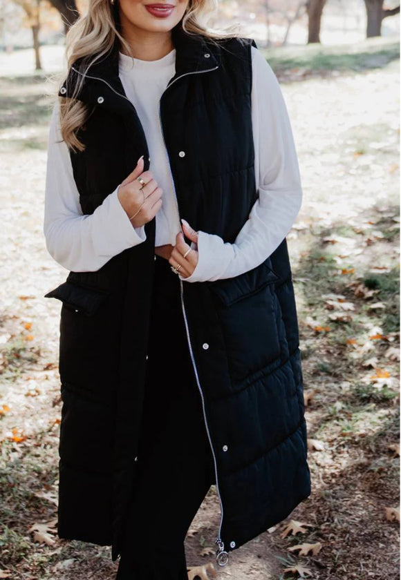 Long Puffer Vest