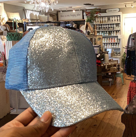 Blue sparkle hat