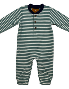 Easton Romper–Teal/Navy