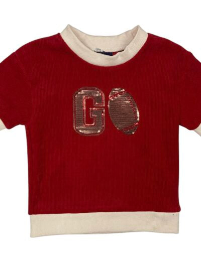 Go team sweater red