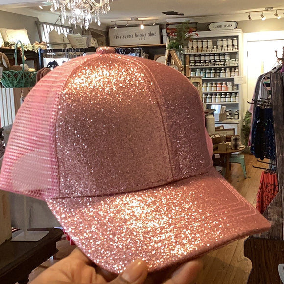 Pink sparkle hat