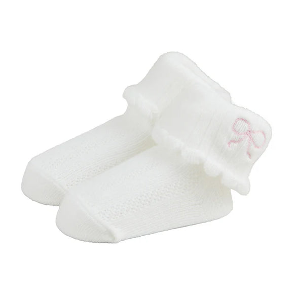 Mudpie bow fold over socks - Morgan