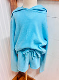 Super soft waffle set teal