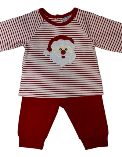 Santa Applique Boys Jogger Set