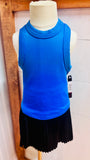 Electric blue seamless ribbed tank