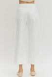 White edge pants