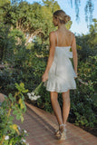Floral lace mini dress