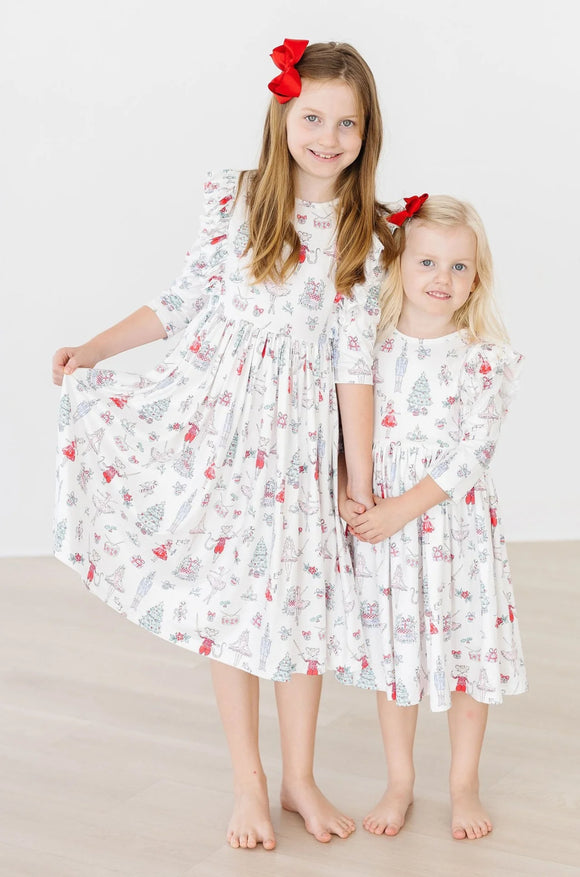 Mila and rose Christmas twirl dress