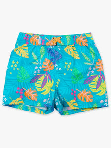 Neon Tiki Vibes Swim Trunks