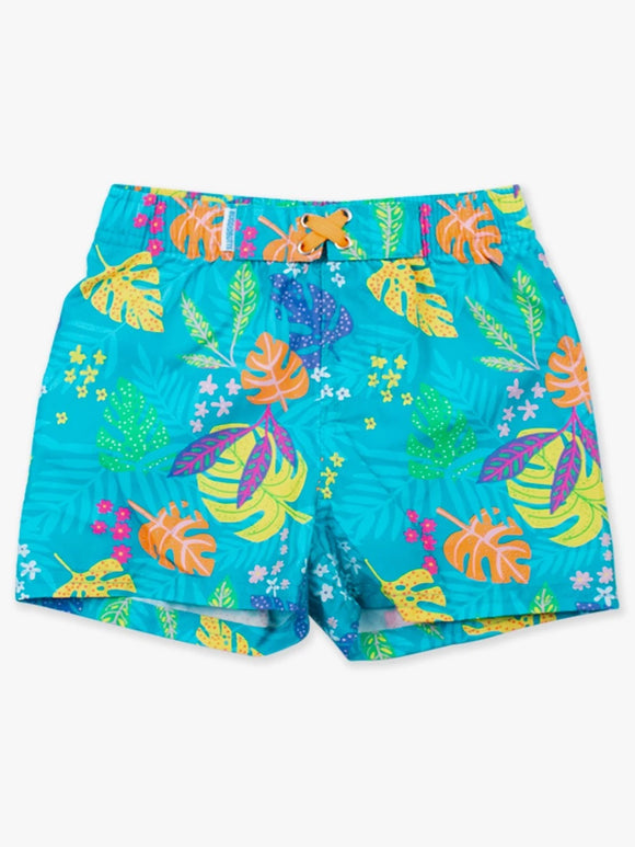 Neon Tiki Vibes Swim Trunks