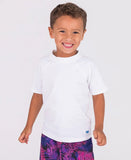 White Short Sleeve Rash Guard