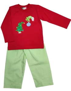 Green & Grumpy Boys Pant Set