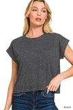 Washed Crop tee