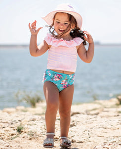 Fancy me floral girls swim tankini