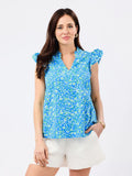 Mary Square Meadow Line Leigh Top XL