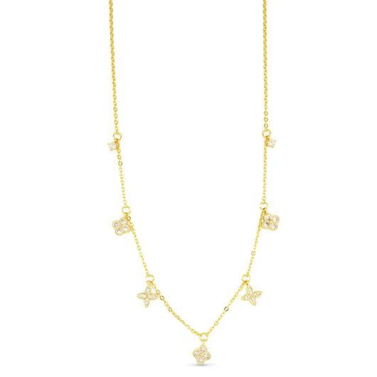 Gold Dainty Charm Necklace