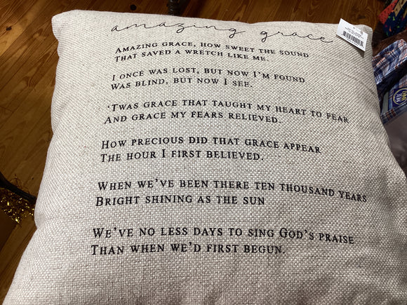 Amazing grace pillow-Shae