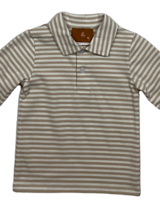 Weston LS Shirt–Khaki Stripe