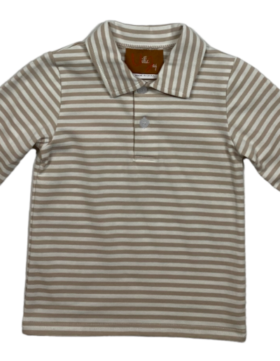 Weston LS Shirt–Khaki Stripe