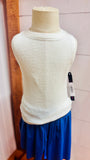 Kids smocking sleeveless tank