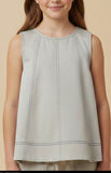 Hayden Girls Stitched Panel Tank