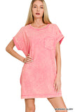 Washed t-shirt dress