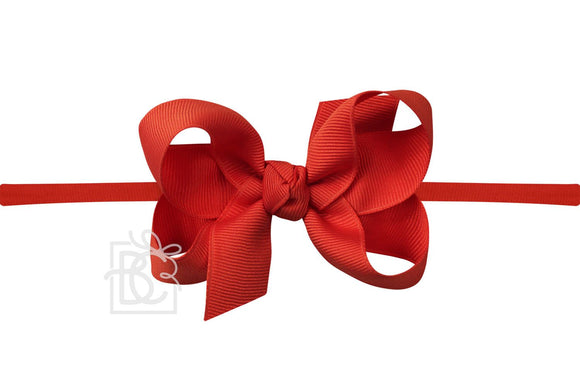 Nylons bow medium red - Morgan
