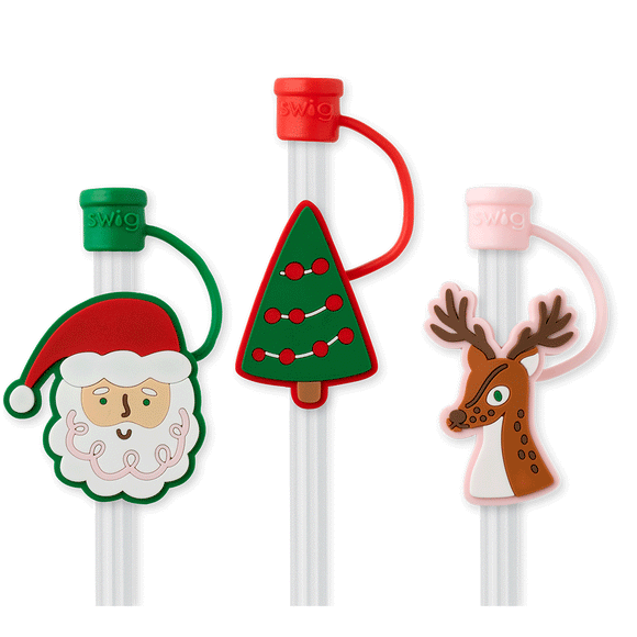 Christmas Straw topper set