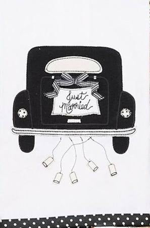 Just married tea towel