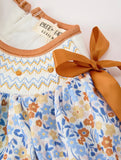 Fall Floral Smocked Set