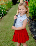 Girls Baseball Skort Set