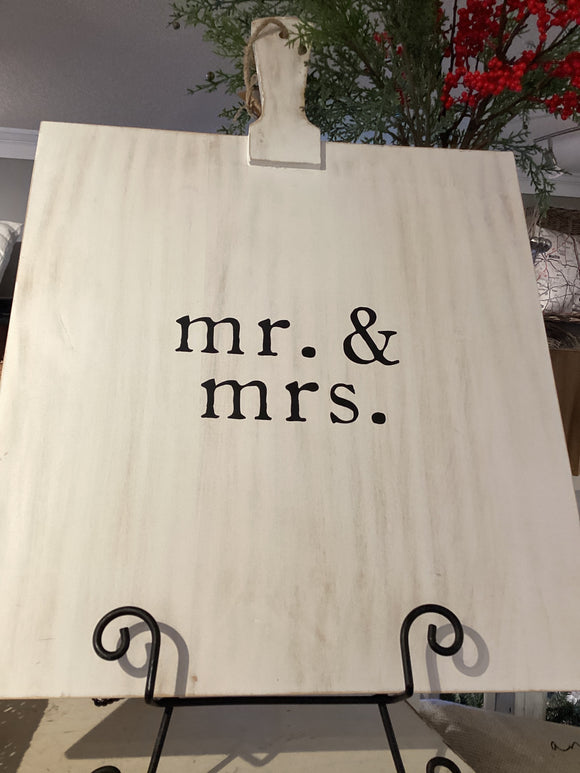 Mr and Mrs cutting board-Shae