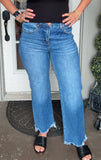Medium HR ankle straight jean