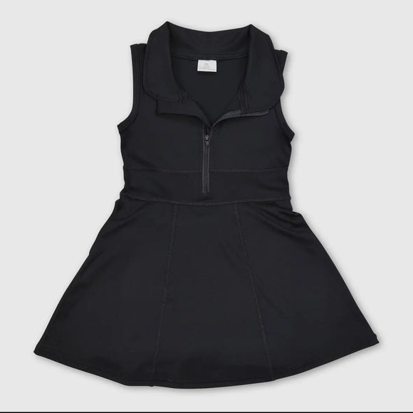 Girls black athletic dress